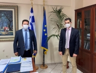 Συνάντηση Αντιπεριφερειάρχη Π.Ε. Ηλείας Β. Γιαννόπουλου με Γ.Γ. Υπουργείου Αγρ. Ανάπτυξης