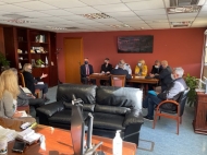 Σύσκεψη για την τήρηση των υγειονομικών πρωτοκόλλων στην Π.Ε. Αχαΐας στο γραφείο του Αντιπεριφερειάρχη, Χαράλαμπου Μπονάνου