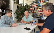 Συνάντηση Αντιπεριφερειάρχη Π.Ε. Ηλείας Β. Γιαννόπουλου με Ομάδα Παραγωγών Αμαλιάδας