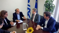 Συνάντηση του Περιφερειάρχη Απ. Κατσιφάρα με τους προέδρους του ΣΚΕΑΝΑ και του Ελληνο-Ιταλικού Επιμελητηρίου