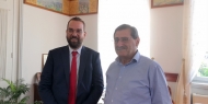Συνάντηση του Περιφερειάρχη, Νεκτάριου Φαρμάκη με το Δήμαρχο της Πάτρας, Κώστα Πελετίδη