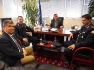 Συνάντηση στο γραφείο του Αντιπεριφερειάρχη Γρ. Αλεξόπουλου με το Γενικό Αστυνομικό Διευθυντή Α. Μητρόπουλο και τον νέο Αστυνομικό Διευθυντή Αχαΐας Ν. Κοτρωνιά