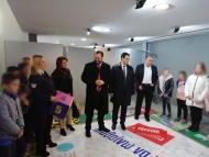 Ο Νεκτάριος Φαρμάκης στα εγκαίνια του θεματικού πάρκου «Κόκκινο στα Ατυχήματα – Πράσινο στη Ζωή», στο Αγρίνιο