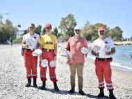 Στις δράσεις ενημέρωσης για ασφαλές κολύμπι ο Αντιπεριφερειάρχης Χ. Μπονάνος