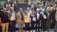 Ο Χ. Μπονάνος στην τελετή απονομής τιμητικών διακρίσεων στα σχολεία της Αιγιάλειας για τη δράση «Ανακυκλώνοντας τη Δημιουργικότητα»