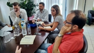 Συνάντηση του Περιφερειάρχη Απόστολου Κατσιφάρα με τον Δήμαρχο Ανδραβίδας – Κυλλήνης Ναμπίλ Μοράντ - Γραφείο Πληροφόρησης Τουριστών και στο Λιμάνι της Κυλλήνης