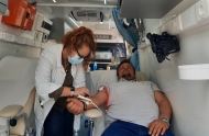 Εθελοντική αιμοδοσία για τους τραυματίες των Τεμπών