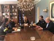 Συνάντηση της Αντιπεριφερειάρχη κ. Σταρακά με τη νέα ηγεσία της Πυροσβεστικής Υπηρεσίας Δυτικής Ελλάδας