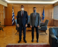 Συνάντηση Αντιπεριφερειάρχη Π.Ε. Ηλείας Β. Γιαννόπουλου με Γ.Γ. ΔΟΣΕ Ι. Σμυρλή
