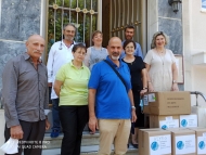 Διανομή υγειονομικού υλικού στο Άσυλο Ανιάτων