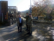 Μηχανήματα του στρατού στην Αιτωλοακαρνανία για ενίσχυση της προσπάθειας άμεσης αποκατάστασης ζημιών από τα ακραία καιρικά φαινόμενα